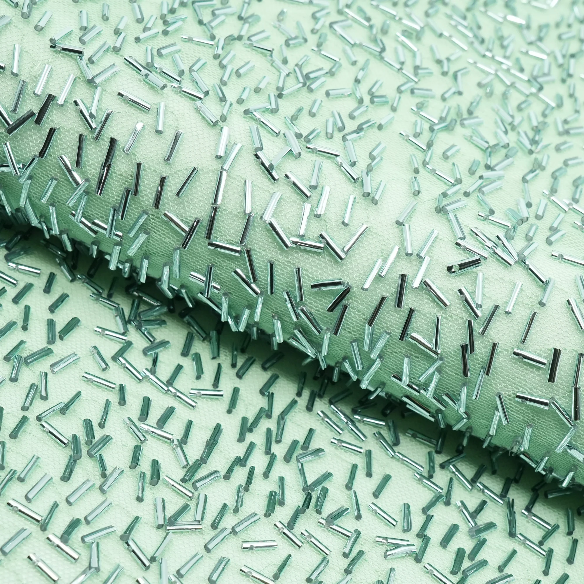 Dazzle Beaded Stretch Mesh Fabric | Blue Moon Fabrics - Image 20