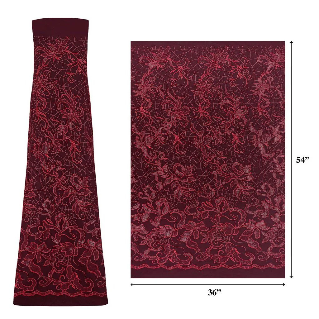 Renaissance Stretch Mesh Sequin Fabric | Blue Moon Fabrics - Image 4