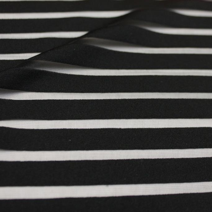 Striped Stretch Mesh Fabric | Blue Moon Fabrics - Image 3